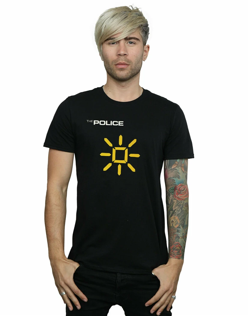 The Police Men'S Invisible Sun T-Shirt New Unisex Funny Tops Tee Shirt |