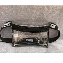 New pink hip bag black men's belt bag holographic waist bag Leisure women waist pack mini fanny pack bolsa de cintura