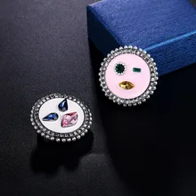 Amass Стиль Знаменитостей брошка мультфильм ретро сплав гальванические аксессуары для одежды аксессуары для корсажа брошь