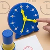 Children Kids Clock Model Toys Early Educational Cognitive Math Toy Montessori Teaching Aids Three-needle Linkage Detachable Toy 1