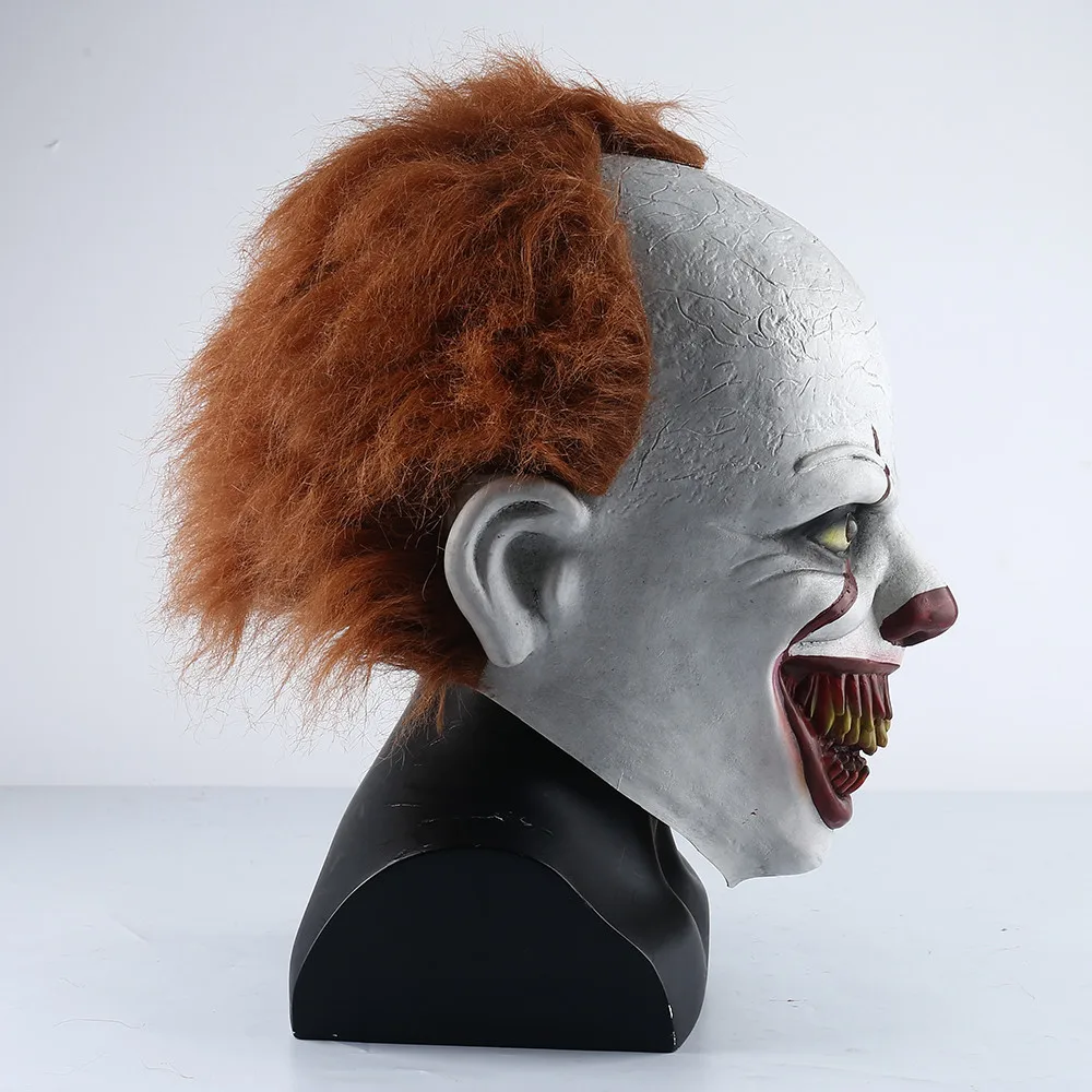 Джокер маска пеннивайза Stephen King It Chapter Two 2 ужас, Костюмированная вечеринка латексные маски шлем клоун Хэллоуин костюм реквизит