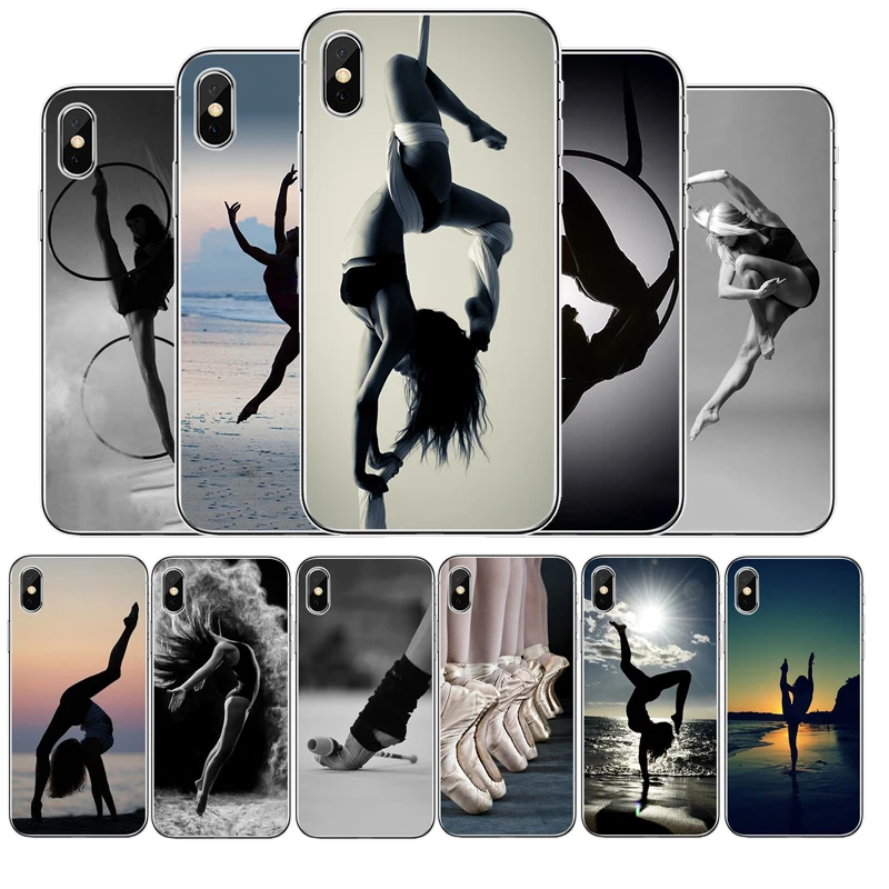 Phone Case For iPhone 11 Gymnastics art cover Soft Silicone Cases Pro Max X XS MAX 8 7 6 5 Plus | Мобильные телефоны и