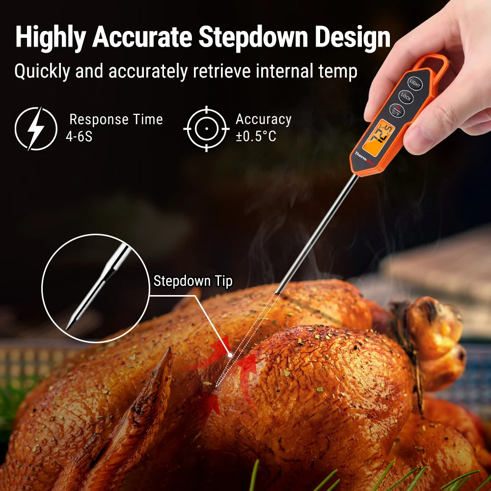 ThermoPro TP01H Digital BBQ Thermometer Backlight LCD Display Kitchen Cooking Oven Meat Thermometer Instant Reading 2