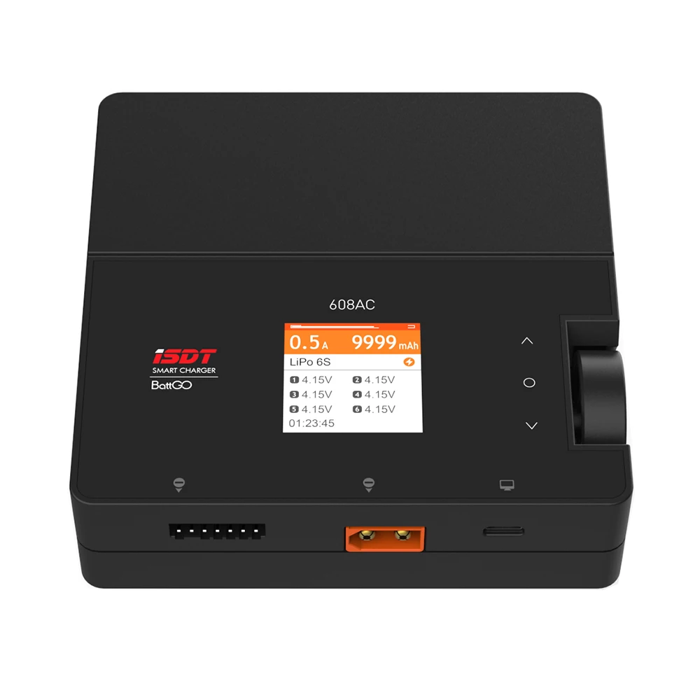 Зарядное устройство ISDT 608AC Battgo Lipo 6S/8A/200W AC/DC умное зарядное для LiFe Lilon LiPo LiHv / Pb NiMH