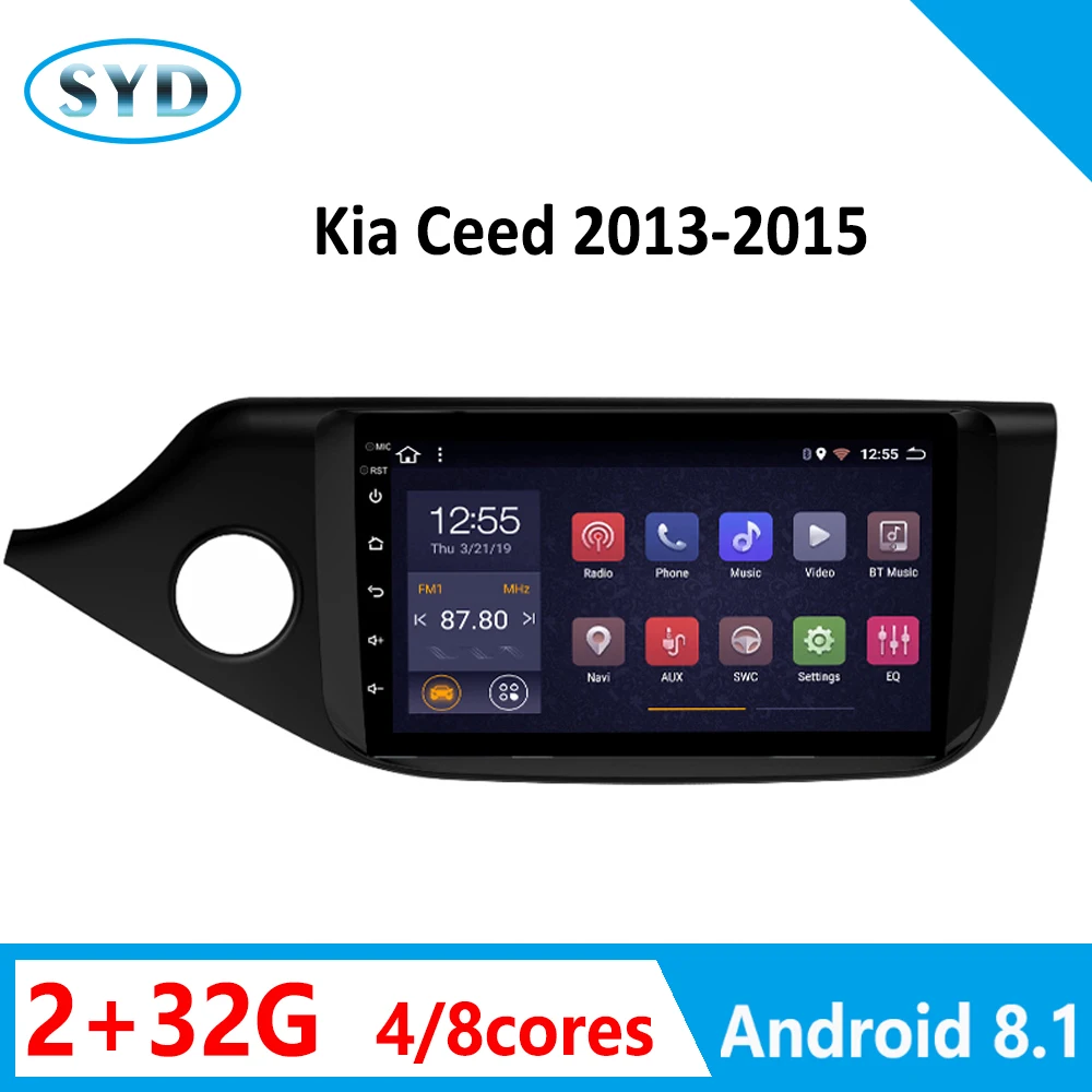 Автомагнитола 2 ГБ + 32 для Kia Ceed 2013 2015 Android 8 1 мультимедийная система 9 дюймов Видео