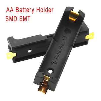 

1Pcs High Quality Gold Plated SMT SMD 1 AA Battery Holder Battery Box Battery Case
