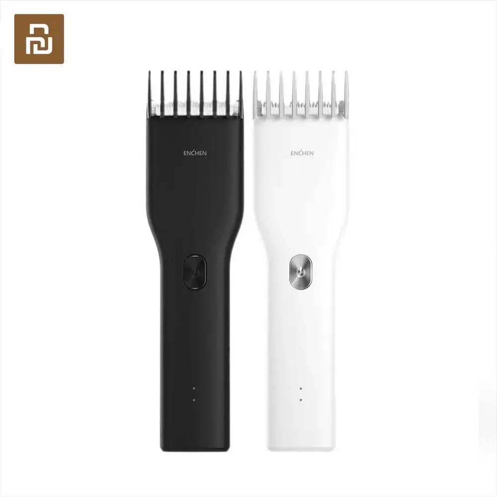 ENCHEN-cortadora de pelo eléctrica con USB para niños, cortadora de pelo de cerámica de dos velocidades, carga rápida