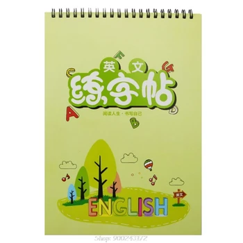 

English Alphabet Copybook Calligraphy Groove Handwriting Book for Kids Children Learning Practice S21 20 Dropship