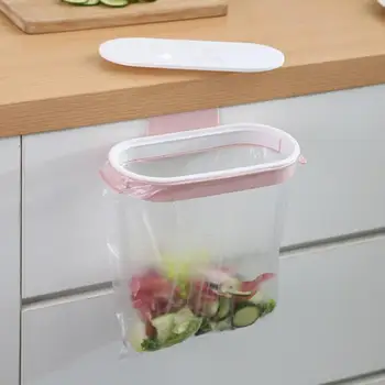

Kitchen Trash Bag Storage Rack Cupboard Kitchen Bathroom Hanging Holders Trash Toys Food Containers Kitchen Accessories Dropship