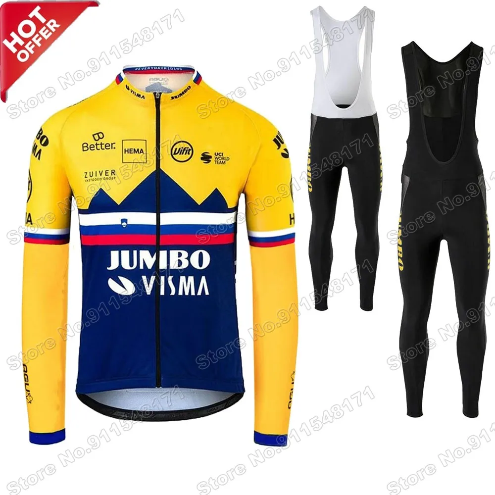 2021 Jumbo Visma Словения чемпион команда летний спортивный комплект для велоспорта