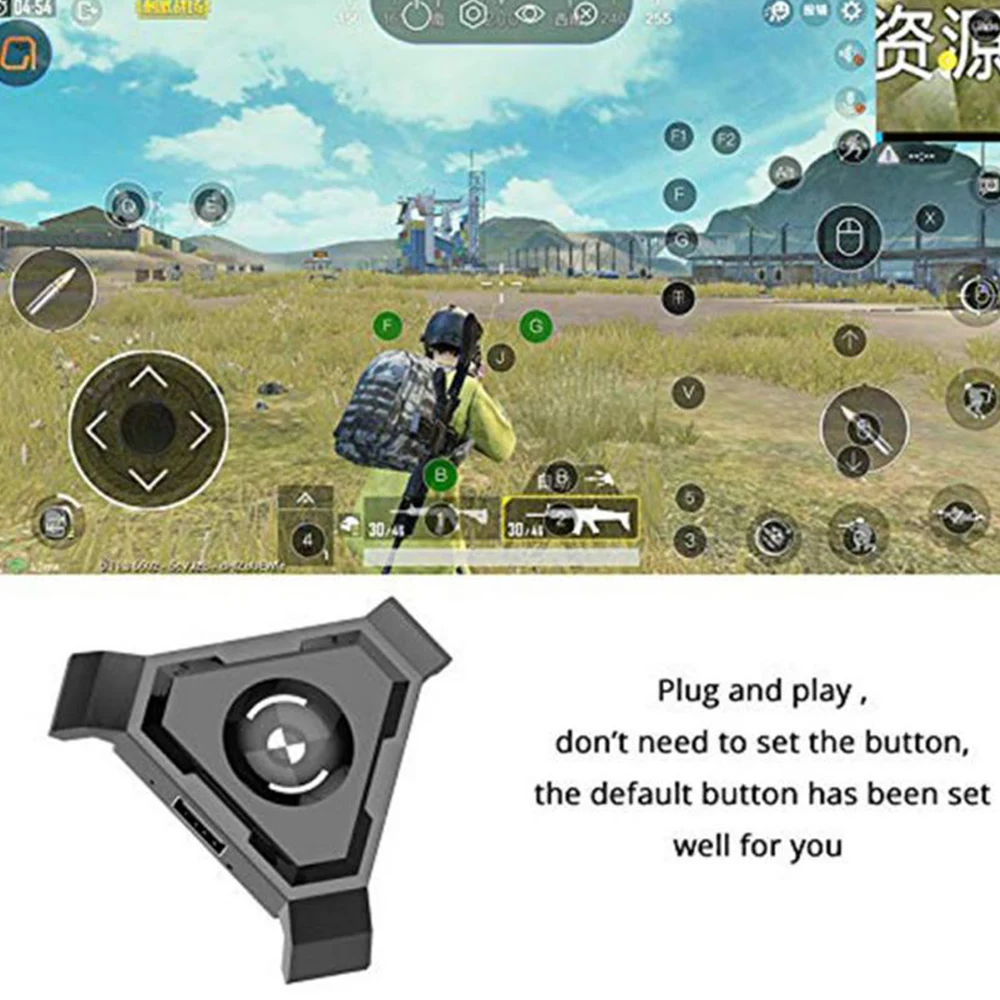  PUBG Mobile Gamepad Controller Gaming Keyboard Mouse Converter for Android Ios Phone To PC Bluetoot