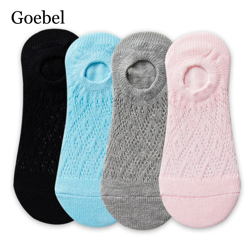 

4Pairs/lot=8pieces Boat Socks Female Shallow Mouth Invisible Socks Summer Ladies Silicone Slip Thin Socks Women