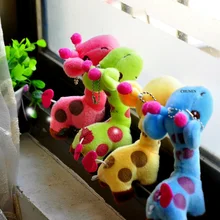 24 шт Средний 12 см Брелок Плюшевый Жираф Мягкая игрушка, кукольная цепочка плюшевая игрушка кукла