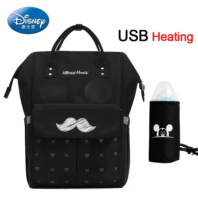 B153 Сумка для подгузников disney, рюкзак, USB бутылочка, изоляционные сумки, Минни, Микки, большая емкость, для путешествий, Оксфорд, для кормления ребенка, Мумия, сумочка - Цвет: B153