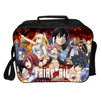 

High Quality Anime Fairy Tail Lunch Bag Child Cartoon Lunch Box Students Portable Insulated Thermal Food Picnic Pouch Kids Gift
