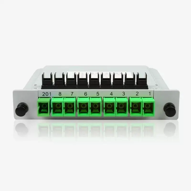 

SC APC PLC 1X8 splitter Fiber Optical Box FTTH PLC Splitter box with 1*8 Planar waveguide type Optical splitter Free shipping