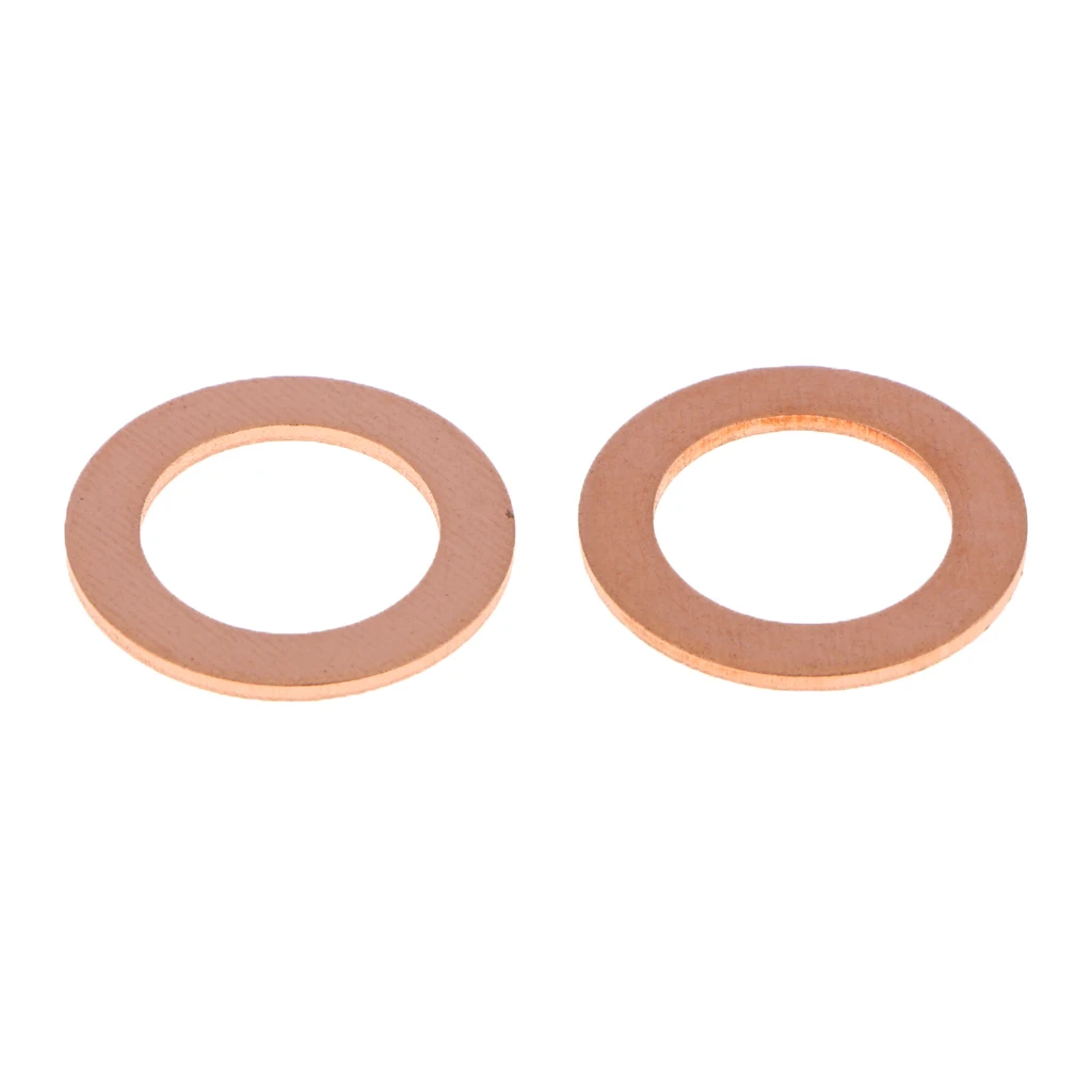 10Pcs Metal Oil Drain Plug Crush Washers Gaskets For Ford Bronze