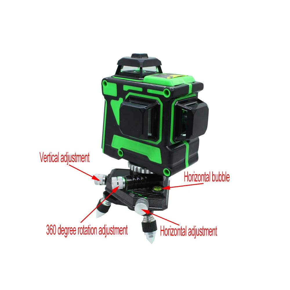 Preise Große Starke 3D 12 Grün Linien Laser Level Dicke Linien Selbst Nivellierung 360 Horizontale Und Vertikale Kreuz Super Leistungsstarke laser Strahl