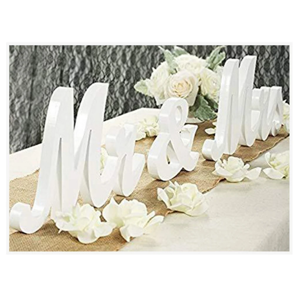 

Wedding decorations wedding decoration mr & mrs birthday party decorations white letters warm wedding sign