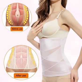 

1PC Body Shaper Slimming Underwear Comfortable Women Slimming Belt Black Soft Body Shaper Skin Color Waist Trainer Pink