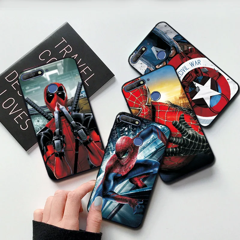 Marvel Hero для Huawei Honor 7A 5 45 чехол Pro черный ТПУ Железный человек мягкий TPU 7 A дюймов |