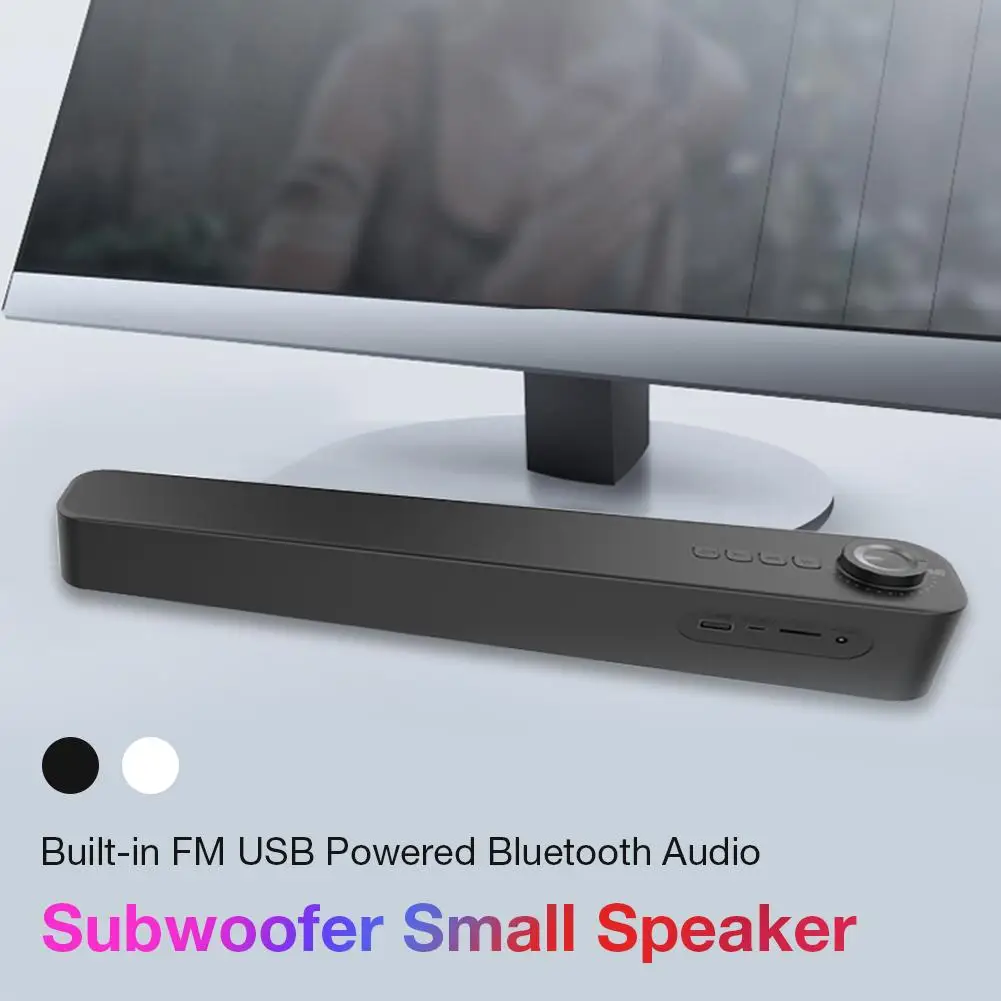 Беспроводной Bluetooth Саундбар 5,0 динамик стерео бас DSP шумоподавление сабвуфер небольшой динамик Встроенный FM Bluetooth аудио