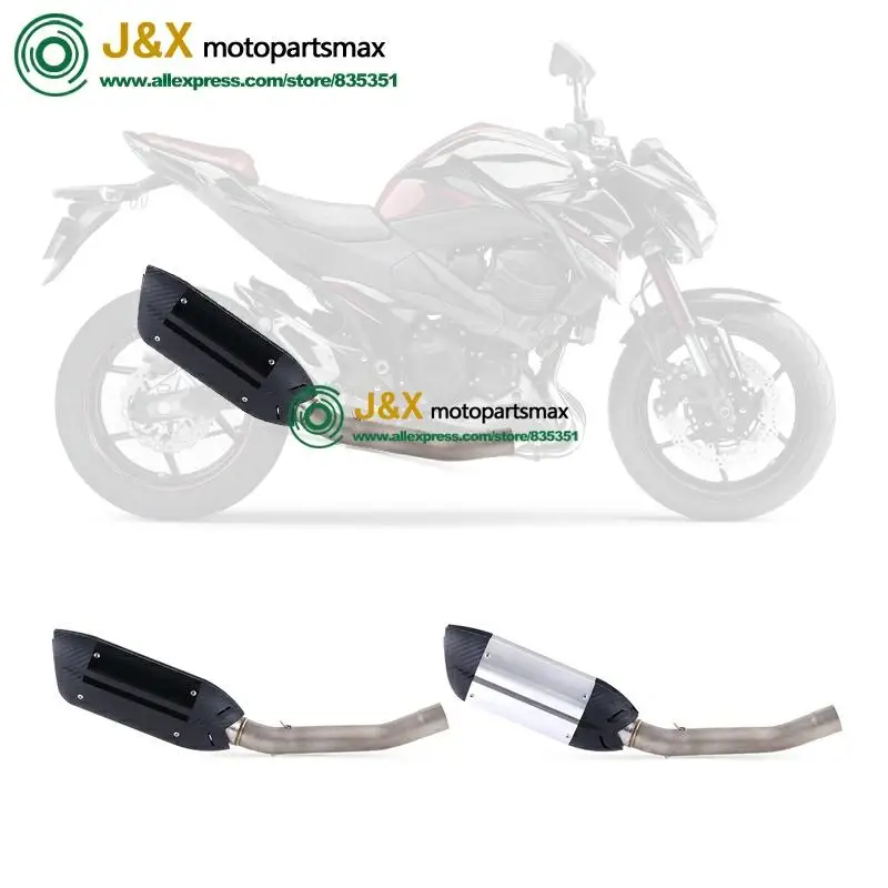 Полная система, слипоны для kawasaki Z750 Z 750, глушитель для мотоцикла, поход, средняя Соединительная средняя труба