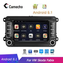 Camecho Android 8,1 2 Din Автомобильный Радио Мультимедиа Видео плеер Универсальный Авто Стерео gps карта для VW/Altea/Toledo/Leon/Skoda/Fabia