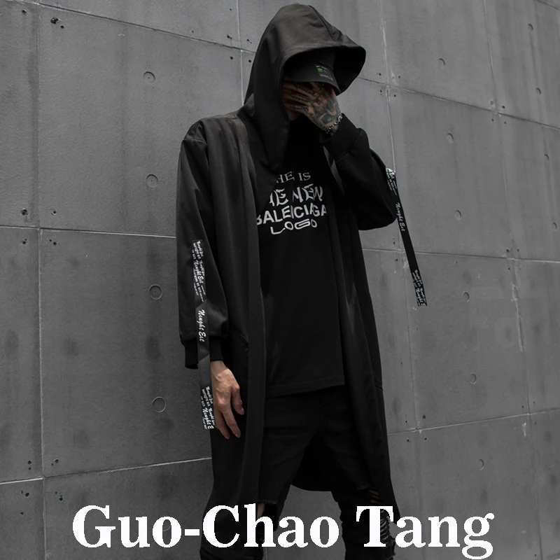 Guo-Chao Tang, новинка, Diablo стиль, уличная одежда, Jaqueta Masculino, с принтом сзади, странные вещи, куртки, куртка в уличном стиле, Мужская лента