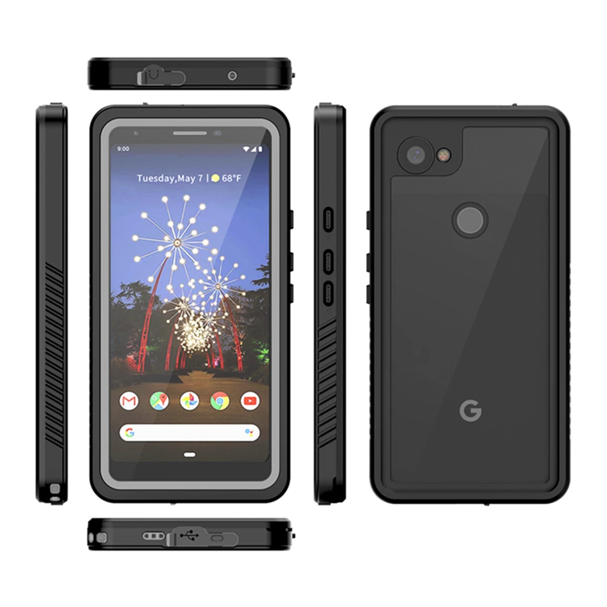 Для Google Pixel 3a 3a XL Чехол IP68 Водонепроницаемый с защитой на 360 градусов подводный ударопрочный защитный чехол для Pixel 3AXL чехол
