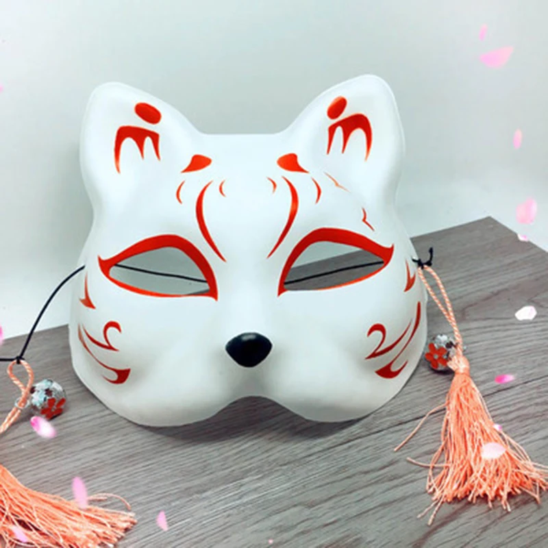 Горячая Косплей Аниме свет светлячков лес Нацумэ Yuujinchou лиса маска Хэллоуин лиса кошка лицо изысканный модный подарок - Цвет: 9
