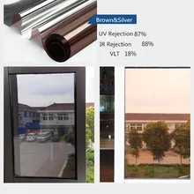 SUNICE 0,76 m x 30mOne Way отражающая УФ-защита зеркальная изоляционная оконная пленка оттенок пленки самоклеющаяся липкая наклейка серебро/бронза