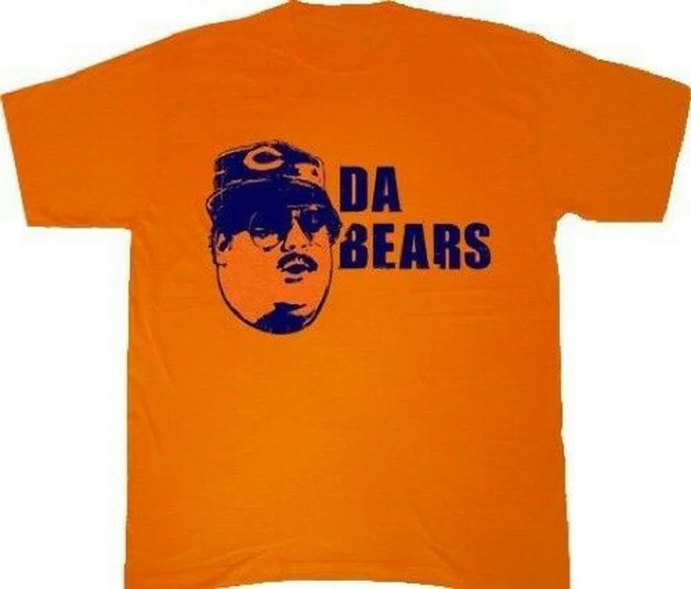 

Adult Orange Saturday Night Live SNL Chicago Da Bears Football Team T-Shirt Tee Fitness Plus Size Tee Shirt