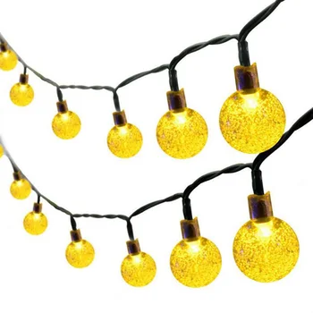 

New 30 Led Ball Led Ring Light Solar Lamp Power Led String Fairy Lights Solar Garlands Garden Christmas Decor For Outdoor
