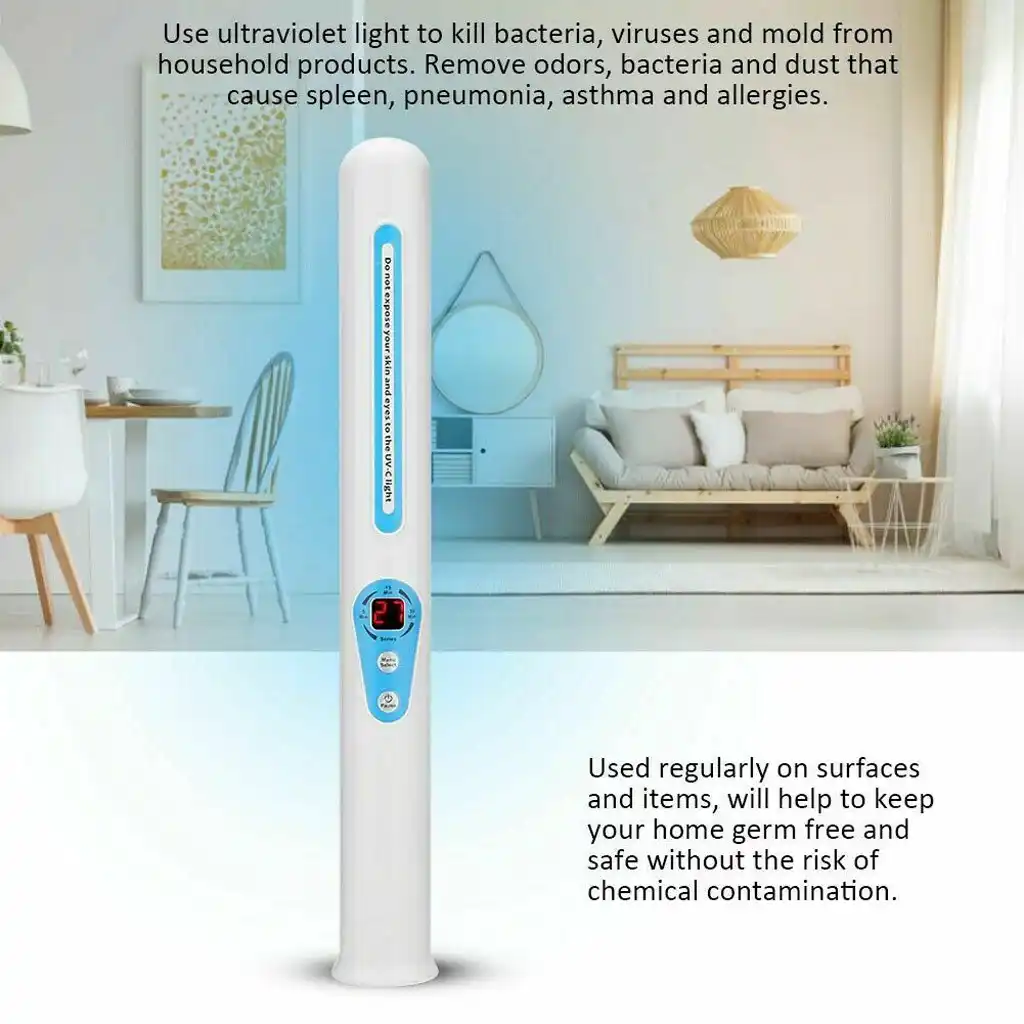 handheld uv entkeimungslampe desinfektion lampe tragbare sterilisator hause  wohnzimmer uv desinfektion lampe ladegerät/batterie