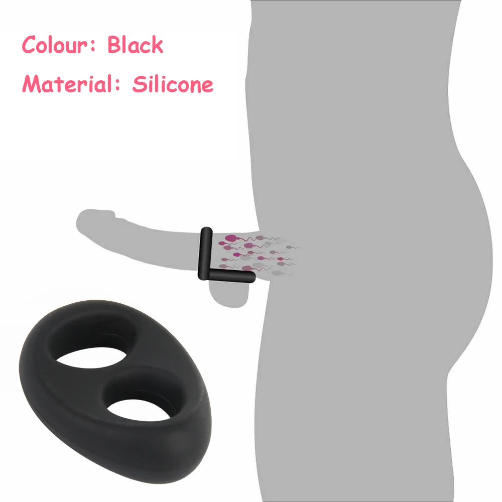 Penis Ring Reusable Delay Cock Ring Sleeve Extended Extension Penis Rings Adult Sex Product Erotic Sex Toys For Men Adult Games