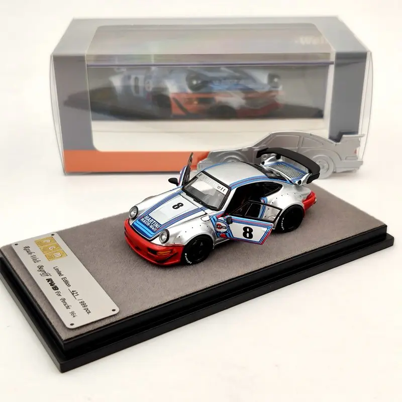 

PGM 1/64 For P~sche 964 RWB Martini Rauh Welt Begriff #8 Regular Version Models Car