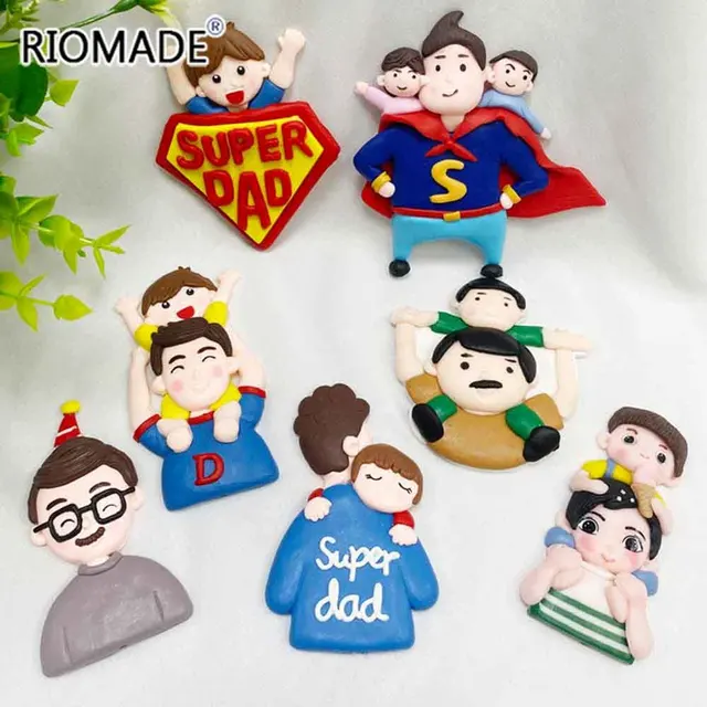 Apák Napi Szilikon Penész Diy Sütőhab Keksz Szülő Gyermek Születésnapja Beszúrja A Kártyákat Fondant Sütemény Díszítő Szerszámok - Image 5