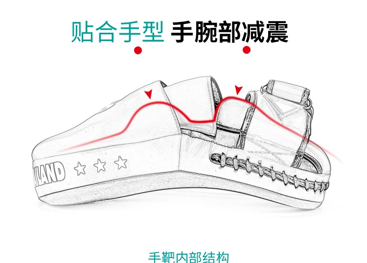 Таиланд ТКБ ручная мишень дуги утолщение тхэквондо мишень саньда для борьбы Муай Тай бокса обучение боевых искусств