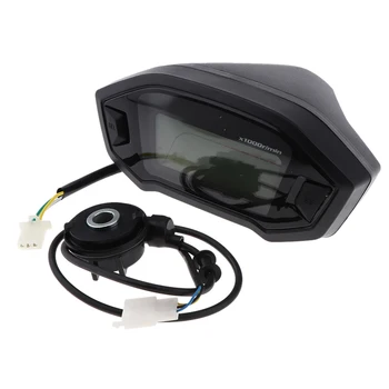 

12V Digital Motorcycle Gauges Speedo Tachometer Odo Indicator Km/h MPH