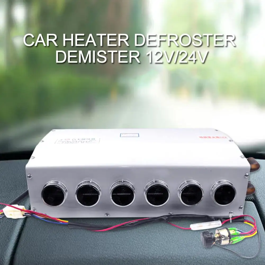 

12V/24V 6 Hole Portable Car Vehicle Heating Auto Car Heater Defroster Demister Low Power Consumption