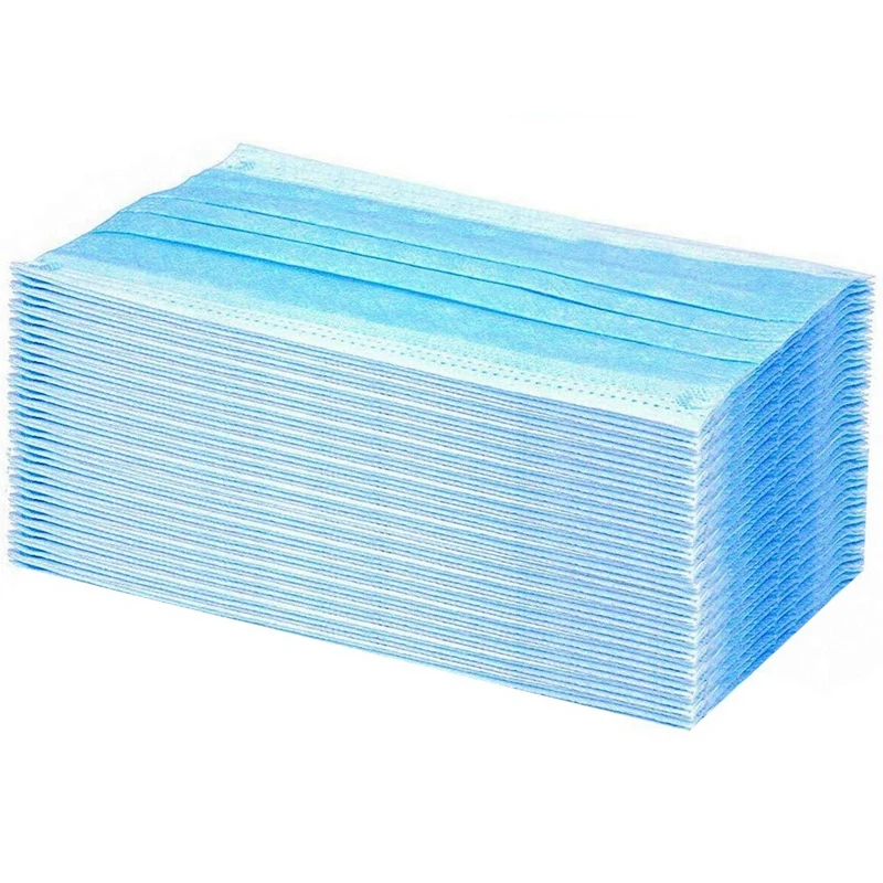 

450 PCS Disposable Protective Mask 3 Layers Non-Woven Face Dust Mask