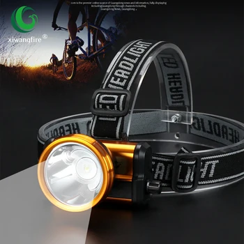 

Rechargeable LED Strong Light Outdoor Headlamp Built-in Lithium Battery Stepless Dimming Waterproof Camping Lantern Fishing