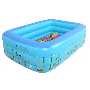 

Swimming Pool 1.3M Three-ring Baby High Quality Inflatable Printing Swimming Pool PVC Playing Bathing Pool For Family Children