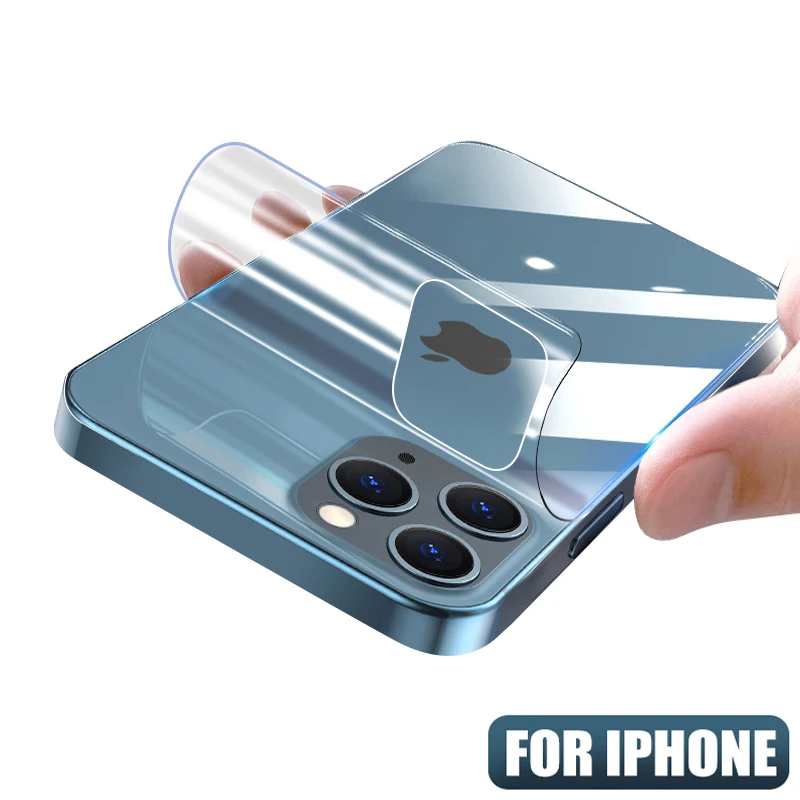 Гидрогелевая задняя пленка для iPhone 12 11 Pro Xs Max X XR защита экрана мягкая защитная 7 8