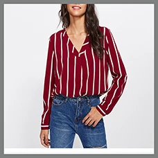 Loose-Womens-Shirt-Blouses-Ladies-Casual-Chiffon-Long-Sleeve-Blouses-Fashion-V-Neck-Striped-Kimono-New