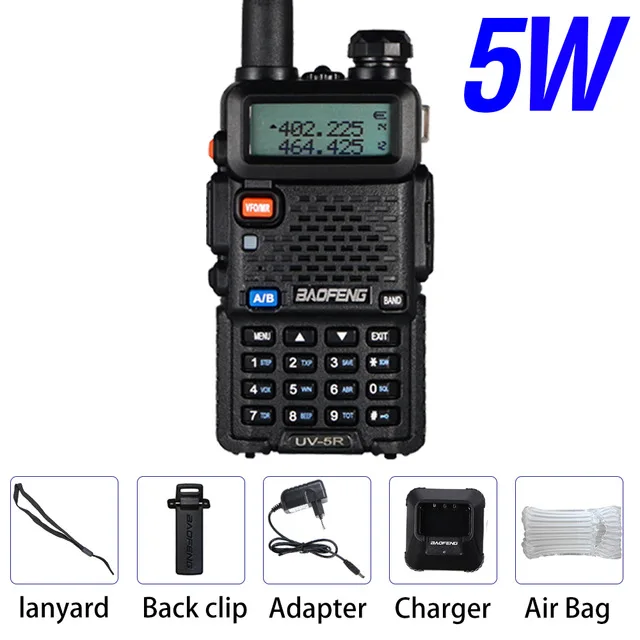 long range walkie talkies Dual Band Two Way Radio Baofeng UV 5R Walkie Talkie 128CH VHF UHF FM VOX Ham CB Radio Outdoor Interphone Wireless Walkie-Talkie long range walkie talkies 500 miles Walkie Talkie