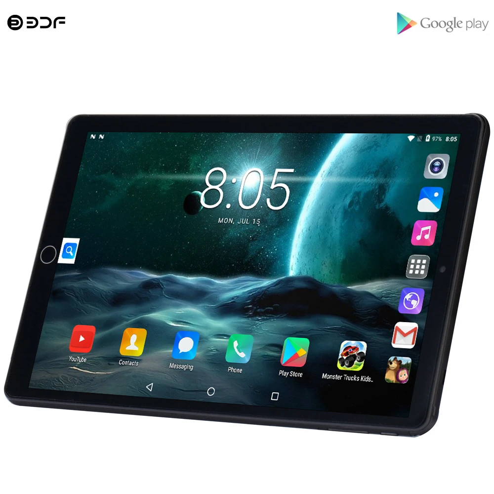 新 10 1 インチタブレットpcクアッドコアアンドロイド 7 0 のgoogleプレイ 3 3g通話電話錠wifi Gps 1280 800 強化ガラス 10 インチのタブ Tablets Aliexpress