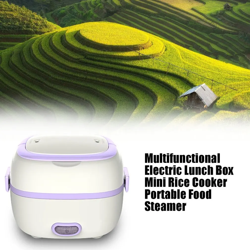 Многофункциональный Электрический нагревательный Ланч-бокс Мини рисоварка портативный Пароварка для еды сохранение тепла электронный Ланч-бокс для кухни