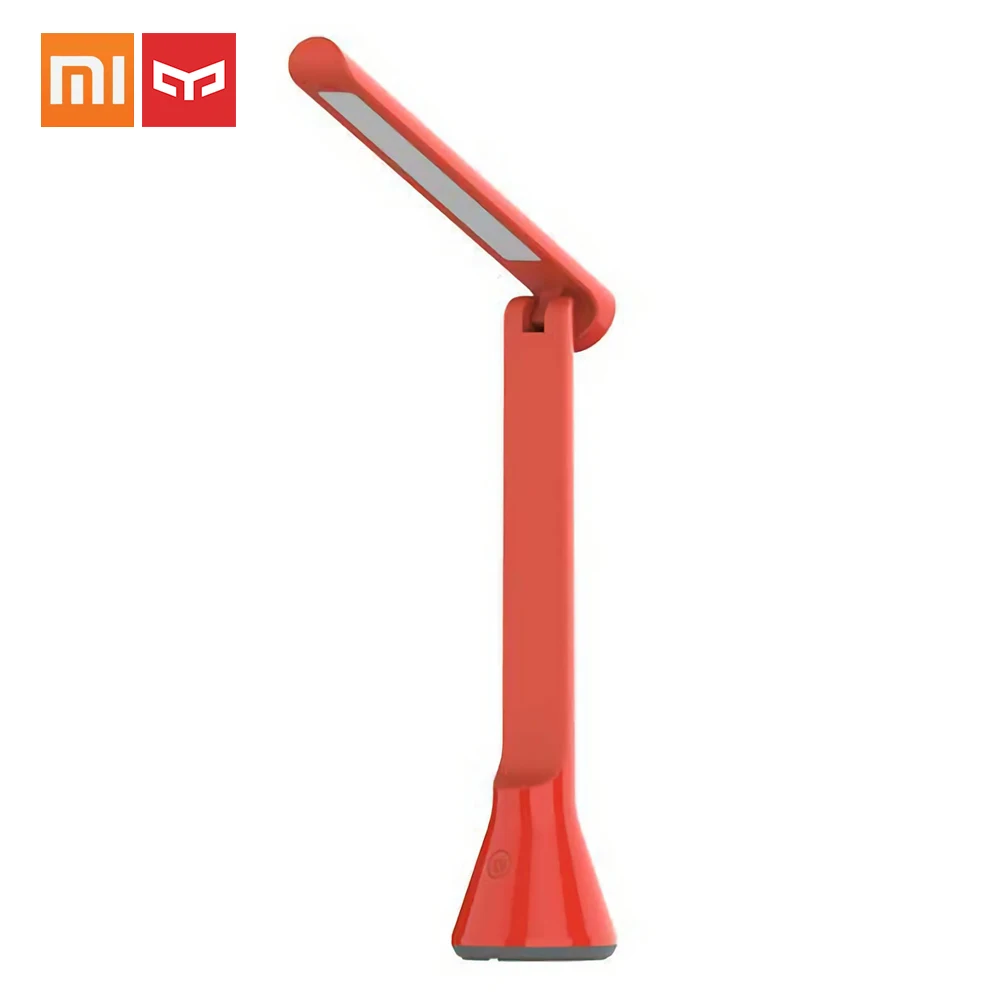 Новинка Xiaomi Yeelight Складная Лампа Встроенный 1800 мАч USB Перезаряжаемый Светодиодный настольный светильник портативный затемняемый свет для изучения офиса - Цвет: Красный